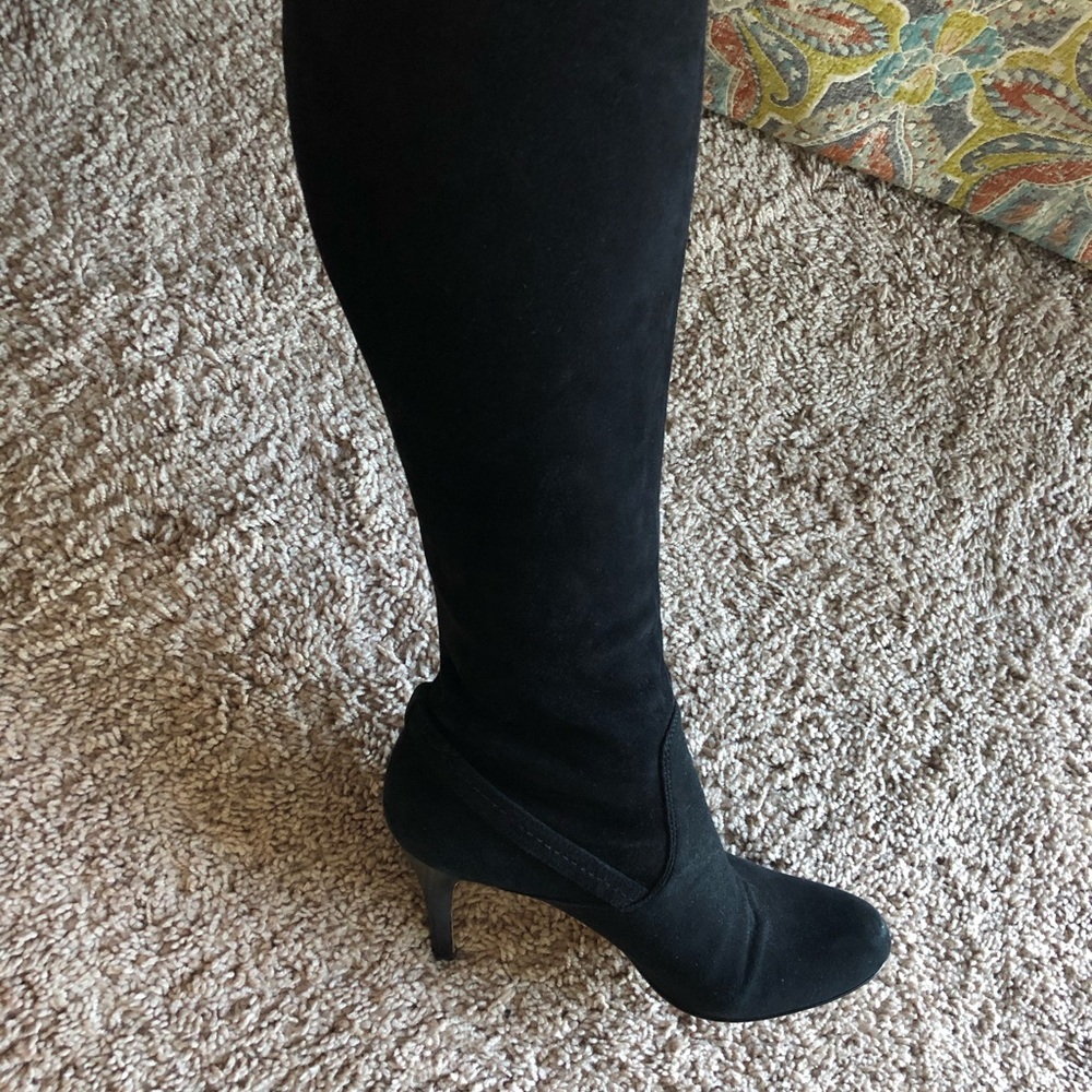 Coach black stretch knee boot - Picture 2 of 6